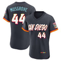 tocy S.Diego Padres #44 Joe Musgrove Player Obsidian 2026 City Connect Home Limited Elite T-shirt Stitched Jerseys