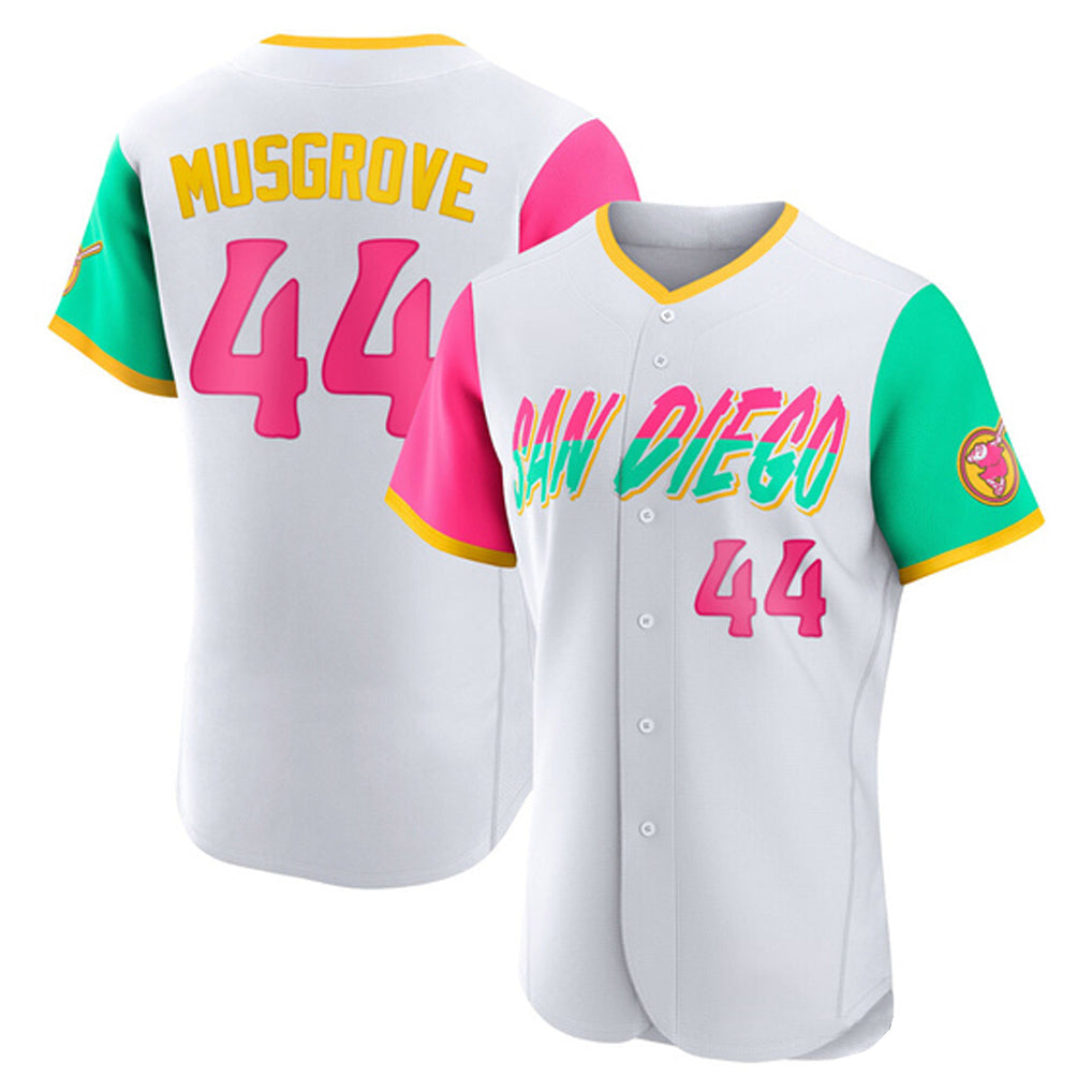 tocy S.Diego Padres #44 Joe Musgrove Player White City Connect Home Limited Elite Stitched Jerseys