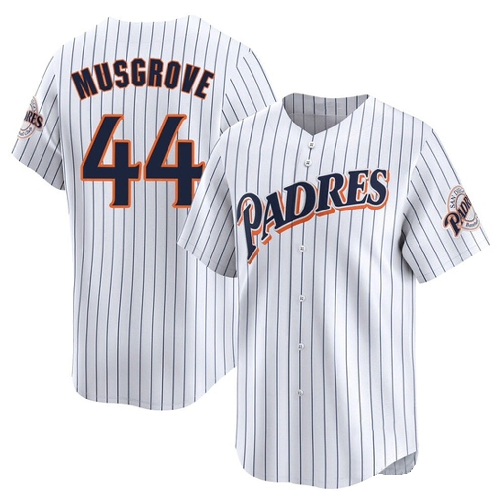 tocy S.Diego Padres #44 Joe Musgrove Player White Cooperstown Collection Limited Home Stitched Jerseys