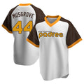 tocy S.Diego Padres #44 Joe Musgrove Player White Home Cooperstown Collection Replica Game Stitched Jerseys