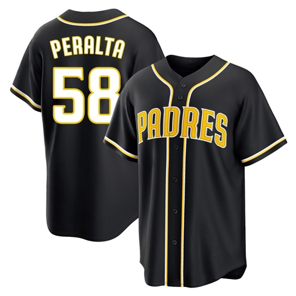 tocy S.Diego Padres #58 Wandy Peralta Player Black 2026 Fashion Home Stitched Jerseys