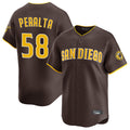 tocy S.Diego Padres #58 Wandy Peralta Player Brown Home Limited Stitched Jerseys