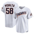 tocy S.Diego Padres #58 Wandy Peralta Player White Cooperstown Collection Limited Home Stitched Jerseys