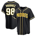 tocy S.Diego Padres #98 Randy Vasquez Player Black 2026 Fashion Home Stitched Jerseys