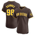 tocy S.Diego Padres #98 Randy Vasquez Player Brown Home Limited Elite Stitched Jerseys