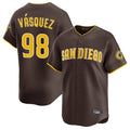 tocy S.Diego Padres #98 Randy Vasquez Player Brown Home Limited Stitched Jerseys