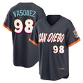 tocy S.Diego Padres #98 Randy Vasquez Player Obsidian 2026 City Connect Home Limited T-shirt Stitched Jerseys