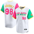 tocy S.Diego Padres #98 Randy Vasquez Player White City Connect Home Limited Stitched Jerseys