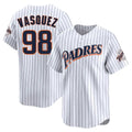 tocy S.Diego Padres #98 Randy Vasquez Player White Cooperstown Collection Limited Home Stitched Jerseys