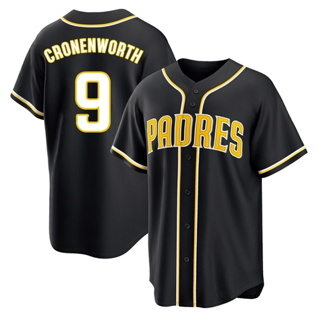 tocy S.Diego Padres #9 Jake Cronenworth Player Black 2026 Fashion Home Stitched Jerseys