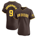 tocy S.Diego Padres #9 Jake Cronenworth Player Brown Home Limited Elite Stitched Jerseys