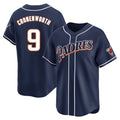 tocy S.Diego Padres #9 Jake Cronenworth Player Navy Cooperstown Collection Limited Home Stitched Jerseys