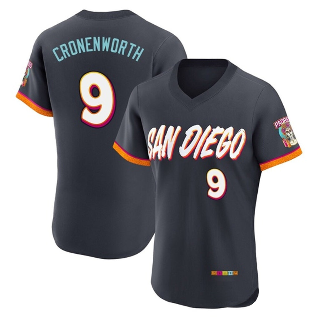 tocy S.Diego Padres #9 Jake Cronenworth Player Obsidian 2026 City Connect Home Limited Elite T-shirt Stitched Jerseys