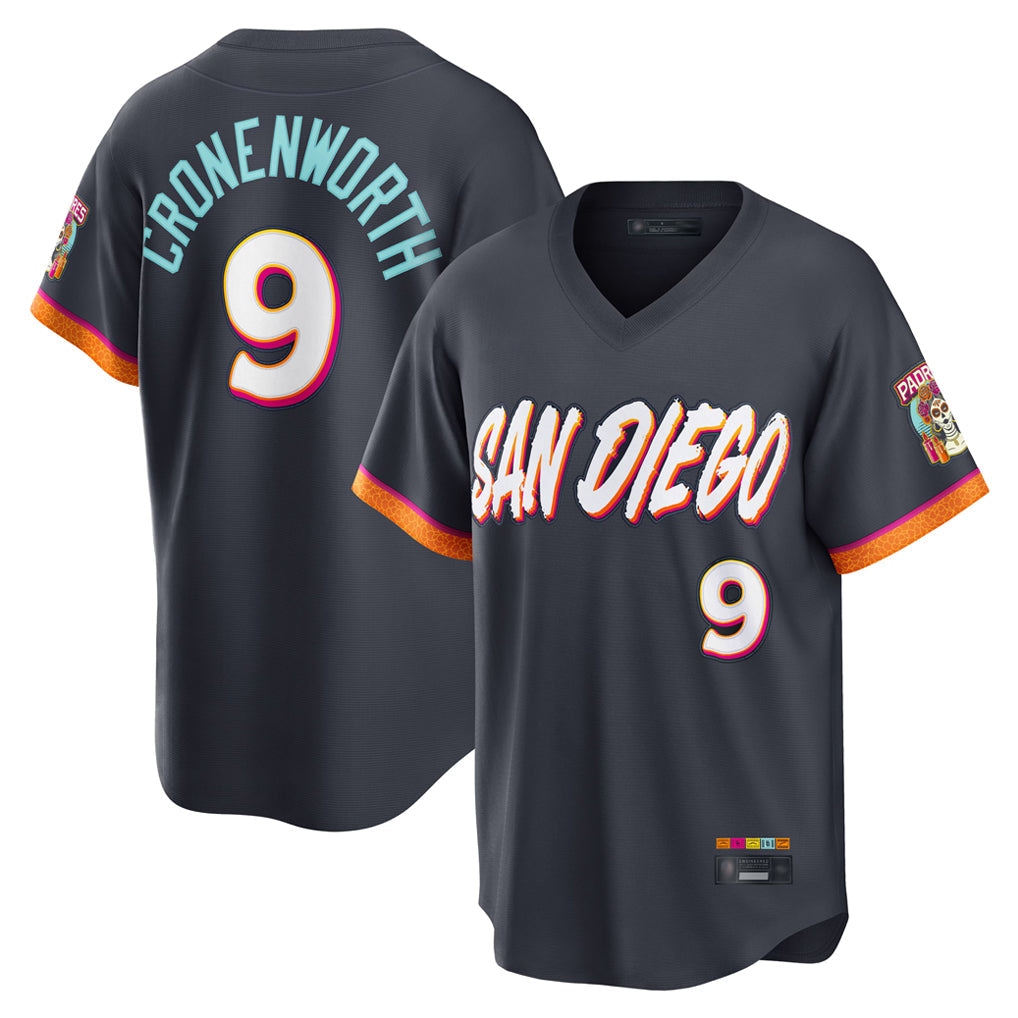 tocy S.Diego Padres #9 Jake Cronenworth Player Obsidian 2026 City Connect Home Limited T-shirt Stitched Jerseys