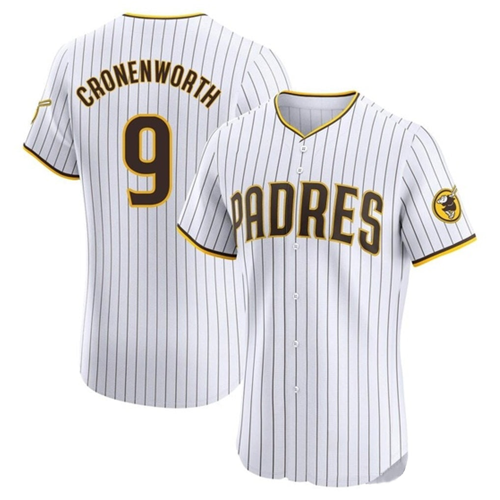 tocy S.Diego Padres #9 Jake Cronenworth Player White Home Limited Elite Stitched Jerseys