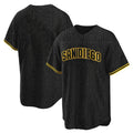 tocy S.Diego Padres Blank Player Black Snake Skin City Home Game Stitched Jerseys