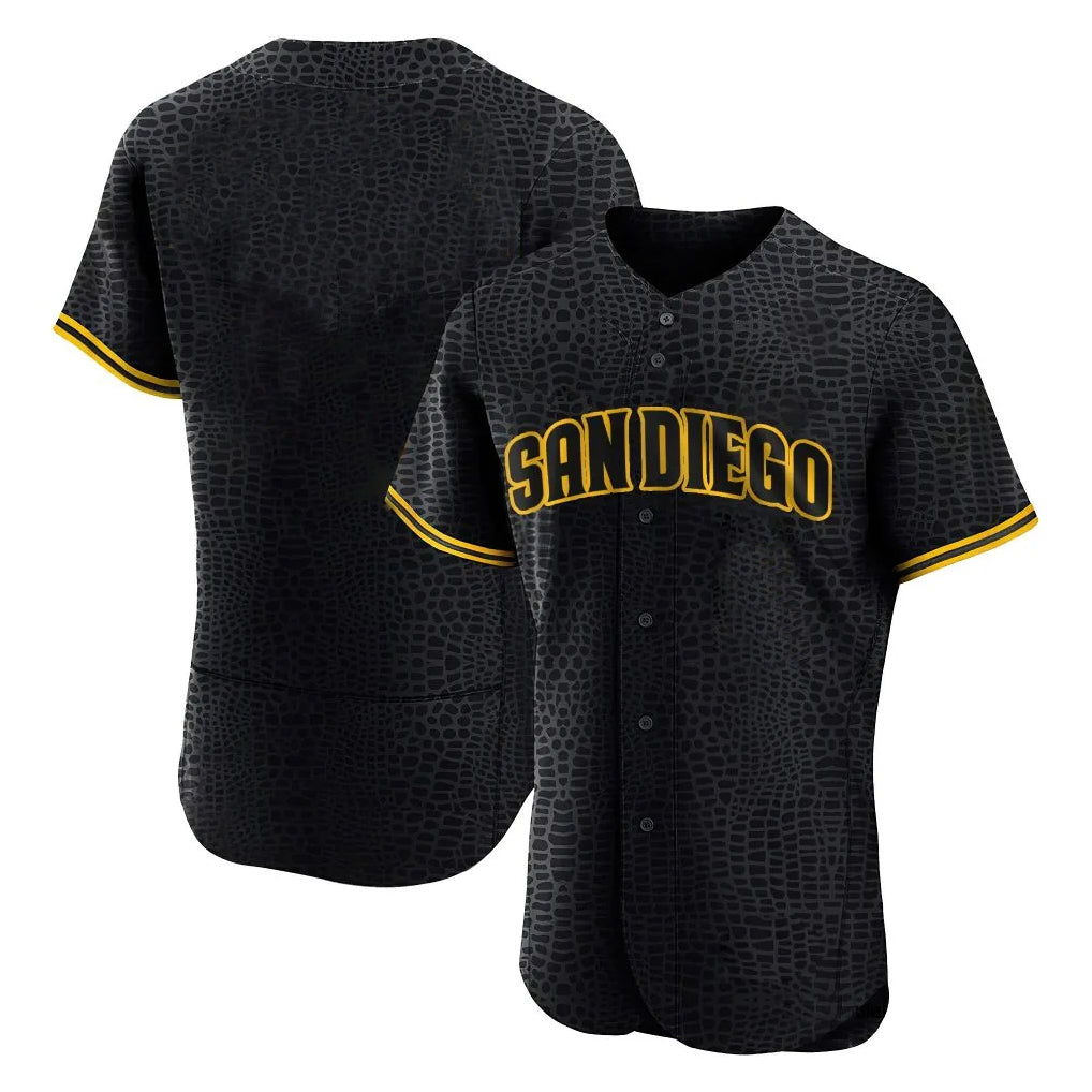 tocy S.Diego Padres Blank Player Black Snake Skin City Home Limited Elite Stitched Jerseys