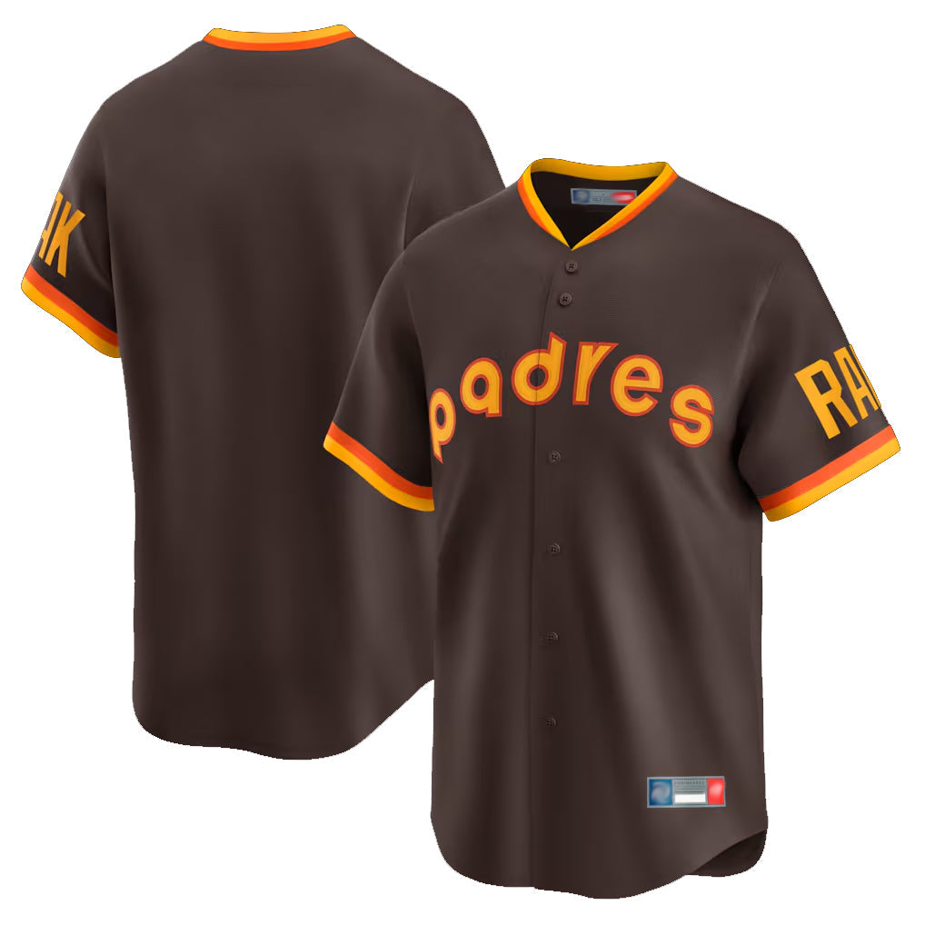 tocy S.Diego Padres Blank Player Brown Home Cooperstown Collection Limited Stitched Jerseys