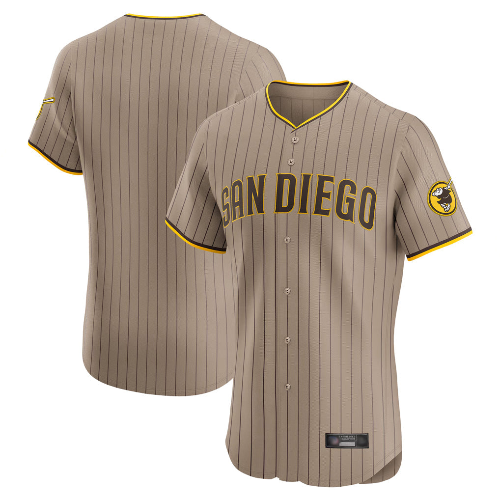 tocy S.Diego Padres Blank Player Khaki Home Limited Elite Stitched Jerseys