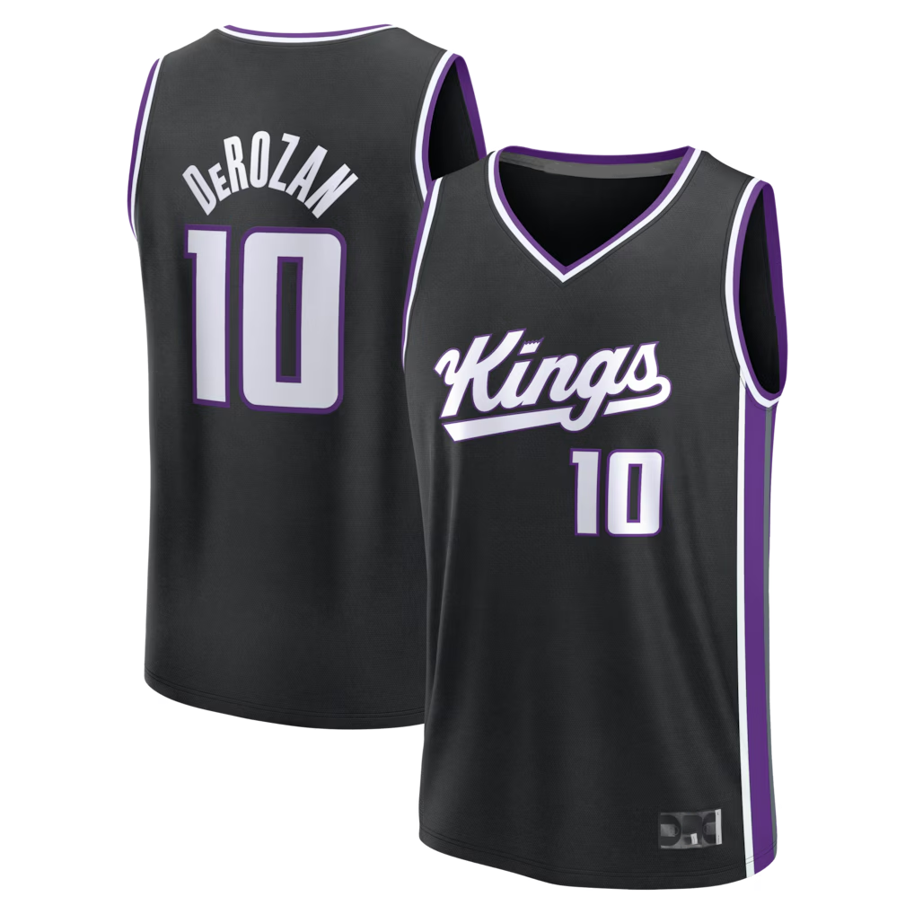 tocy S.Kings #10 DeMar DeRozan Fanatics Black Fast Break Replica Player Jerseys - Icon Edition