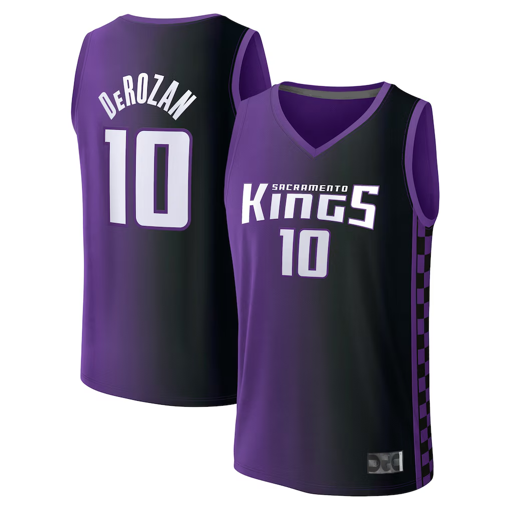 tocy S.Kings #10 DeMar DeRozan Fanatics Purple Fast Break Replica Jerseys - Statement Edition