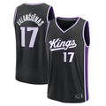 tocy S.Kings #17 Jonas Valan?i¨±nas Fanatics Black Fast Break Replica Jerseys - Icon Edition