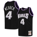 tocy S.Kings #4 Chris Webber Mitchell & Ness Black 2000-2001 Hardwood Classics Swingman Jerseys