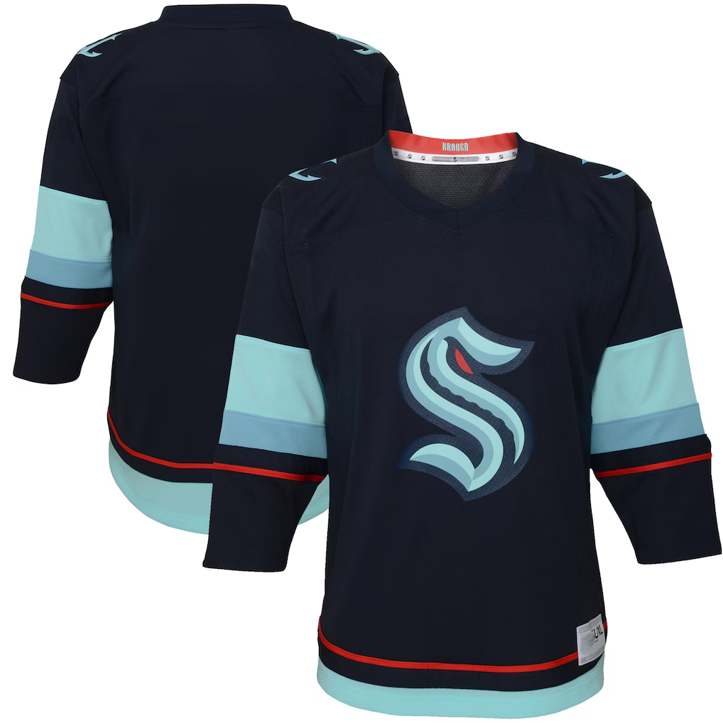 Tocy S.Kraken Navy Home Replica Jerseys