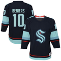 Tocy S.Kraken #10 Matty Beniers Navy Alternate Replica Player Jerseys