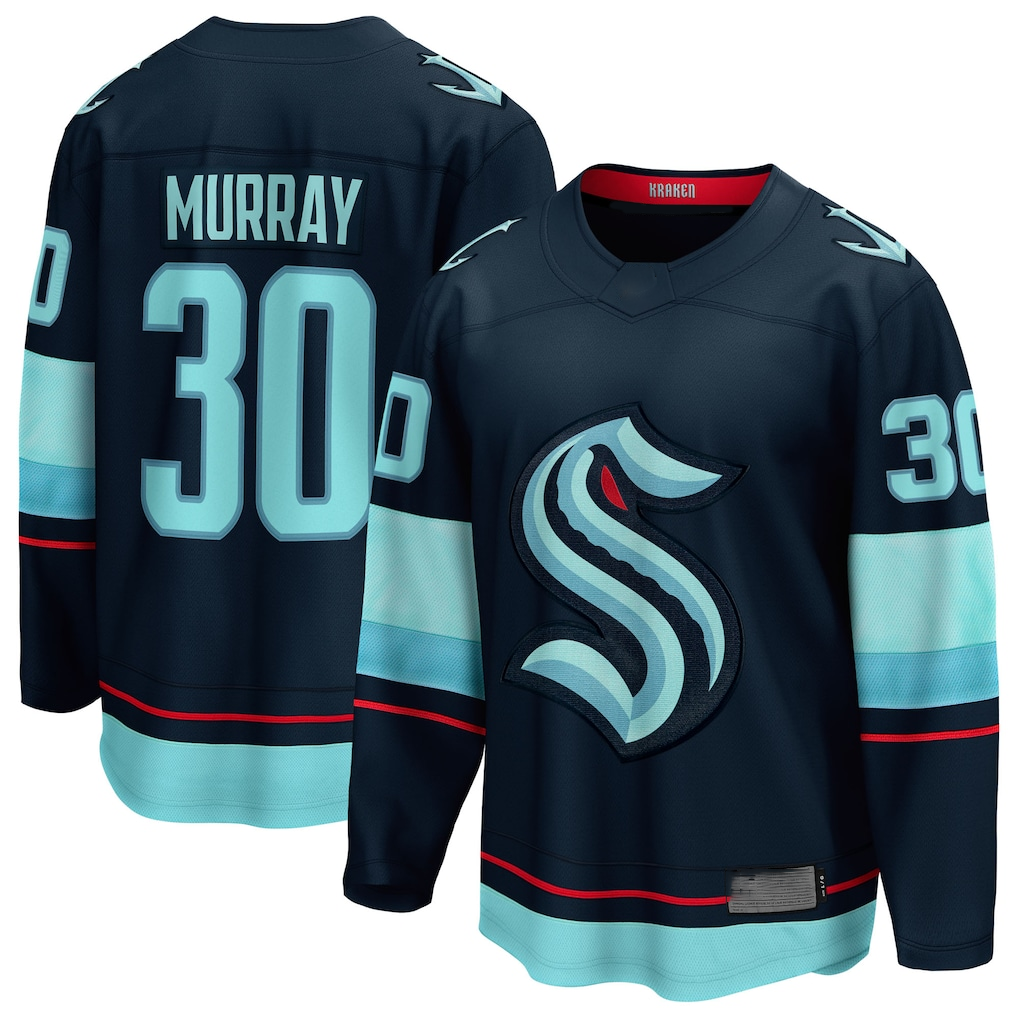 Tocy S.Kraken #30 Matt Murray Deep Sea Blue Home Breakaway Jerseys