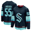 Tocy S.Kraken #55 Ryan Lindgren Deep Sea Blue Home Breakaway Jerseys