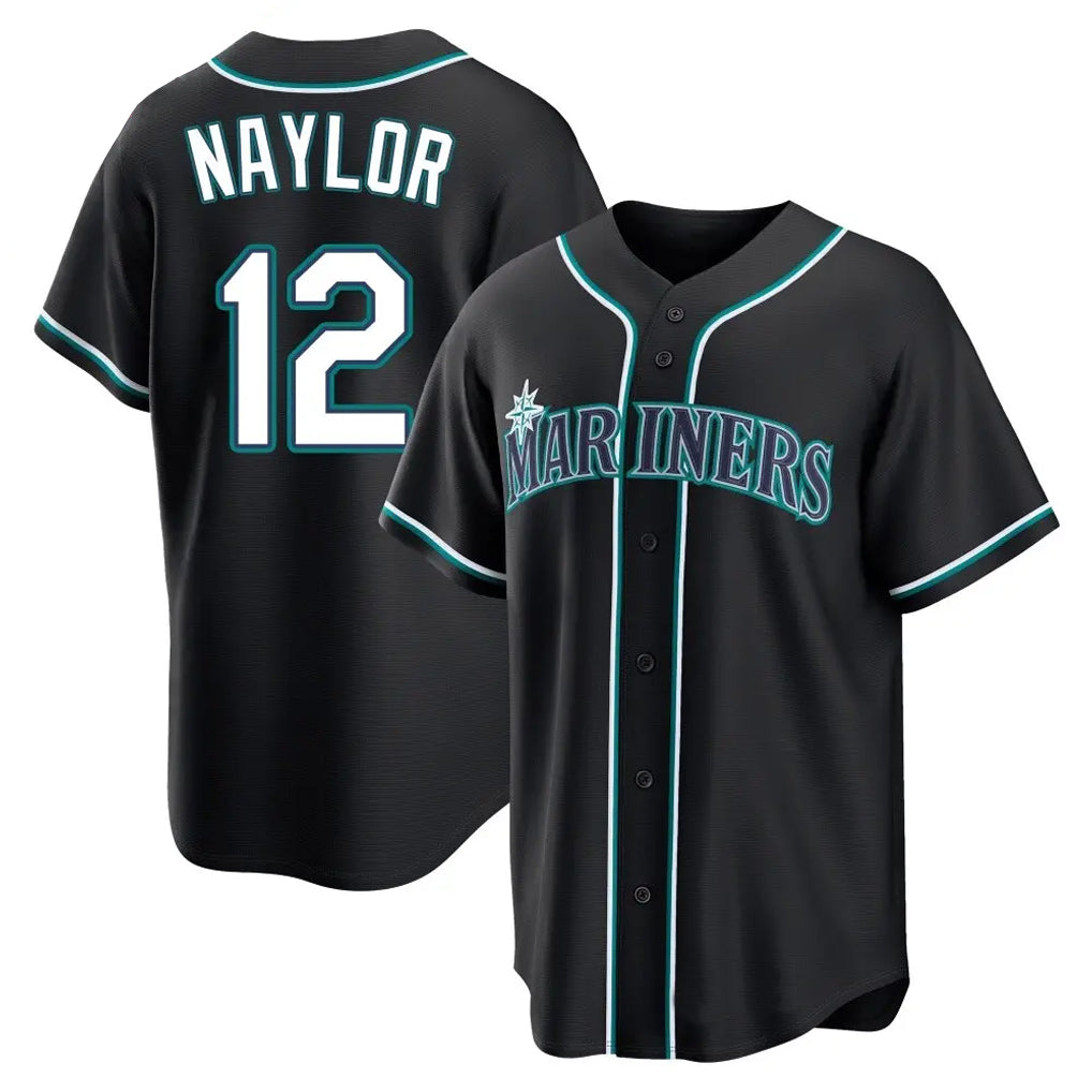 tocy S.Mariners #12 Josh Naylor Player Black Fashion Home Limited Stitched Jerseys