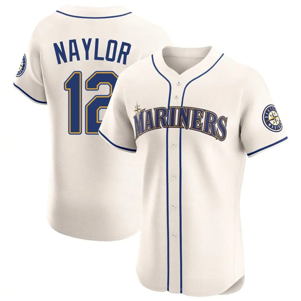 tocy S.Mariners #12 Josh Naylor Player Cream Home Limited Elite Stitched Jerseys