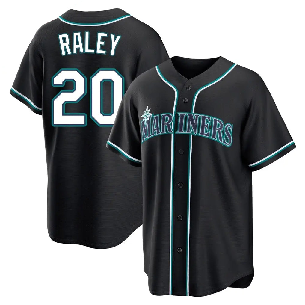tocy S.Mariners #20 Luke Raley Player Black Fashion Home Limited Stitched Jerseys