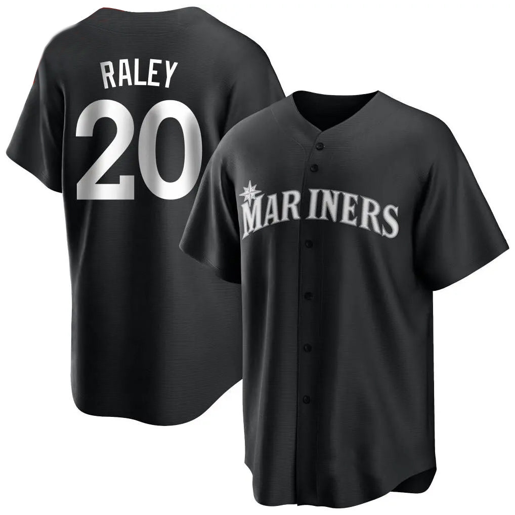 tocy S.Mariners #20 Luke Raley Player Black Home Limited Stitched Jerseys
