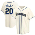 tocy S.Mariners #20 Luke Raley Player Cream Home Game Stitched Jerseys