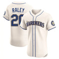 tocy S.Mariners #20 Luke Raley Player Cream Home Limited Elite Stitched Jerseys