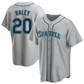 tocy S.Mariners #20 Luke Raley Player Gray Home Game Stitched Jerseys