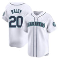 tocy S.Mariners #20 Luke Raley Player White Home Limited Stitched Jerseys