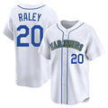 tocy S.Mariners #20 Luke Raley Player White Throwback Cooperstown Collection Limited Game Stitched Jerseys