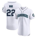 tocy S.Mariners #22 Bryan Woo Player White Home Limited Elite Stitched Jerseys