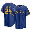 tocy S.Mariners #24 Ken Griffey Jr Player Royal City Connect Home Game Stitched Jerseys