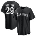 tocy S.Mariners #29 Cal Raleigh Player Black Home Limited Stitched Jerseys