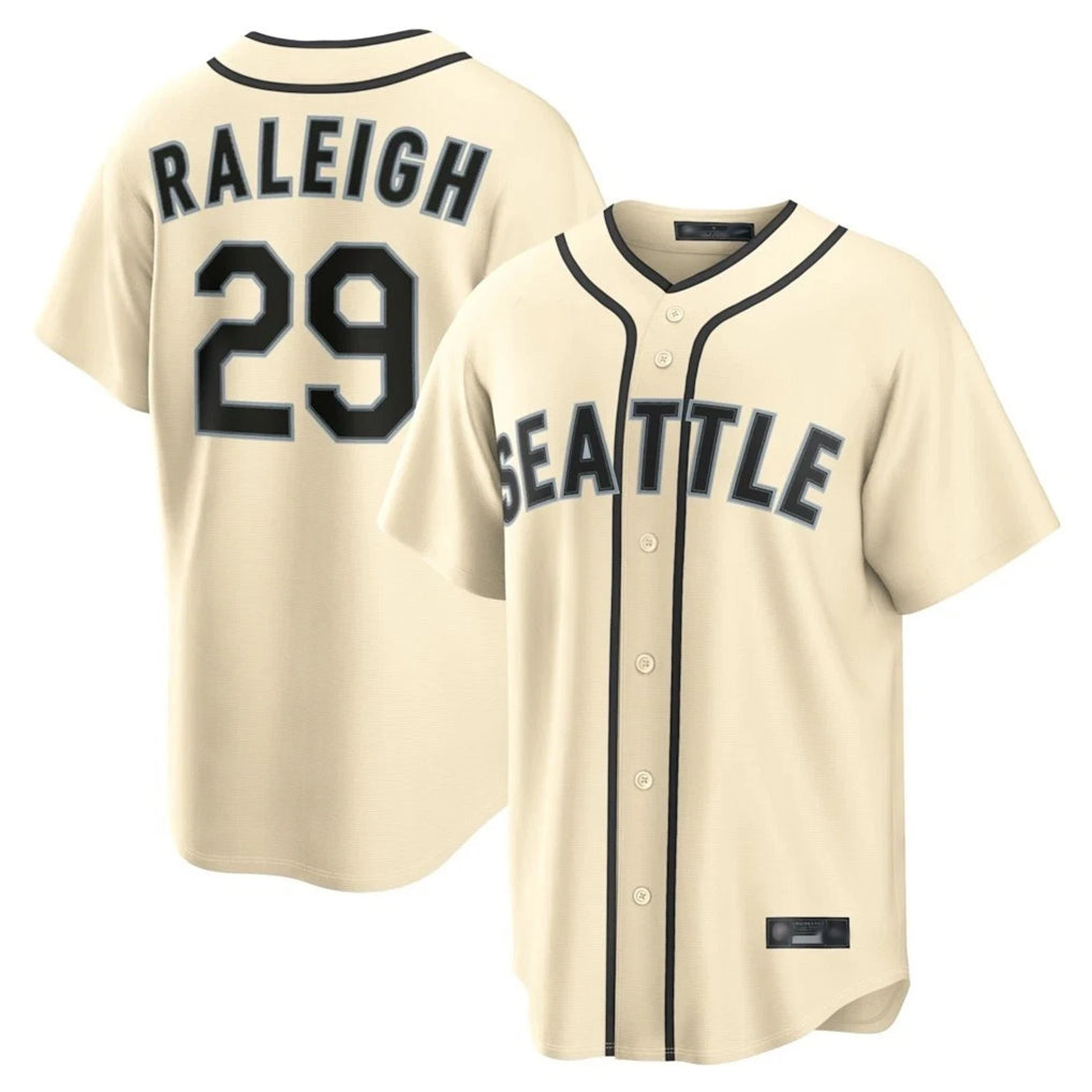 tocy S.Mariners #29 Cal Raleigh Player Cream 2026 Home Limited Stitched Jerseys