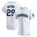 tocy S.Mariners #29 Cal Raleigh Player White Home Limited Elite Stitched Jerseys