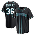 tocy S.Mariners #36 Logan Gilbert Player Black Fashion Home Limited Stitched Jerseys