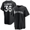tocy S.Mariners #36 Logan Gilbert Player Black Home Limited Stitched Jerseys