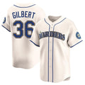 tocy S.Mariners #36 Logan Gilbert Player Cream Home Limited Stitched Jerseys