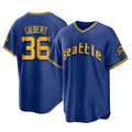 tocy S.Mariners #36 Logan Gilbert Player Royal City Connect Home Game Stitched Jerseys