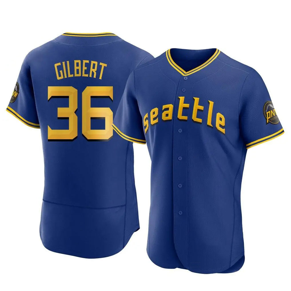 tocy S.Mariners #36 Logan Gilbert Player Royal City Connect Home Limited Elite Stitched Jerseys